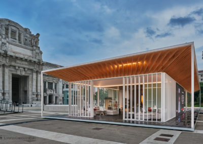 Prodotti MDFitalia in piazza Duca d'Aosta a Milano per il City Pavillion Expo 2015 | LCBstudio