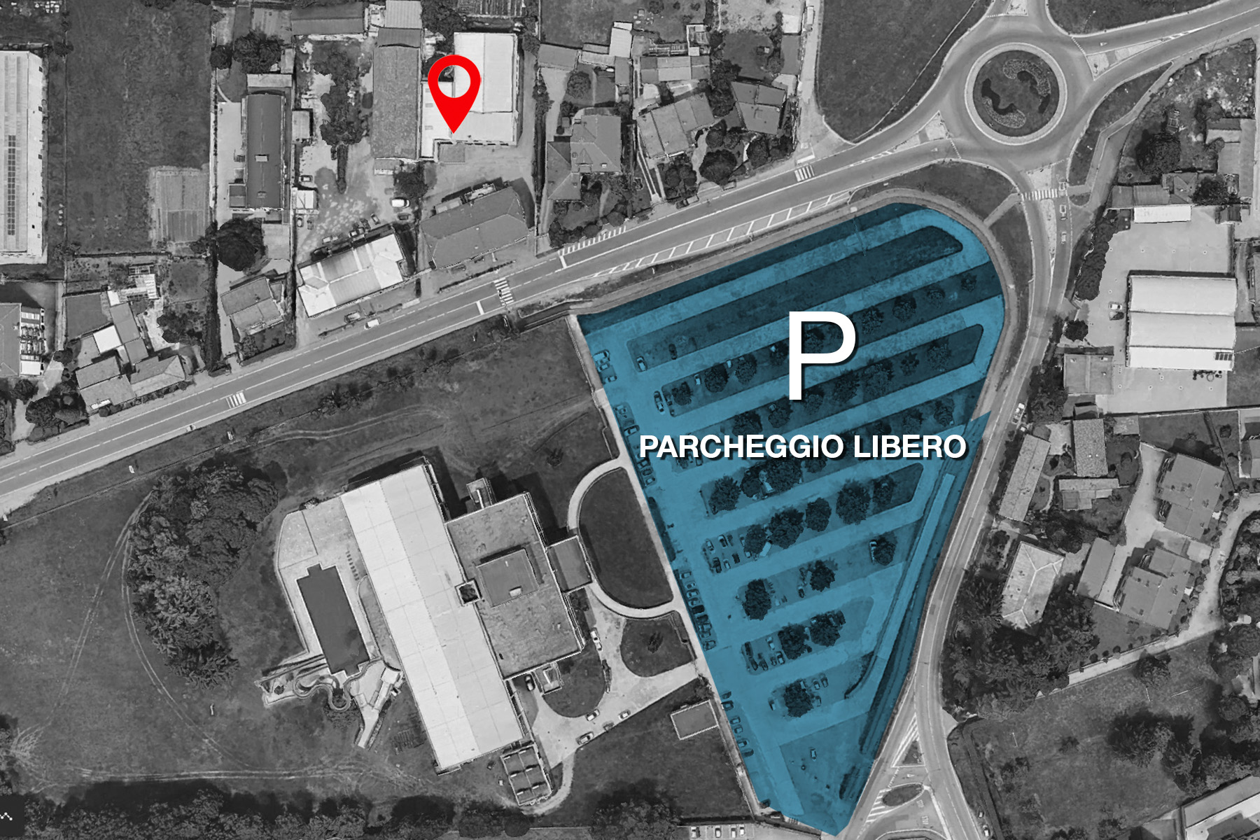 LCBstudio - mappa e area parcheggio piazzale antistante